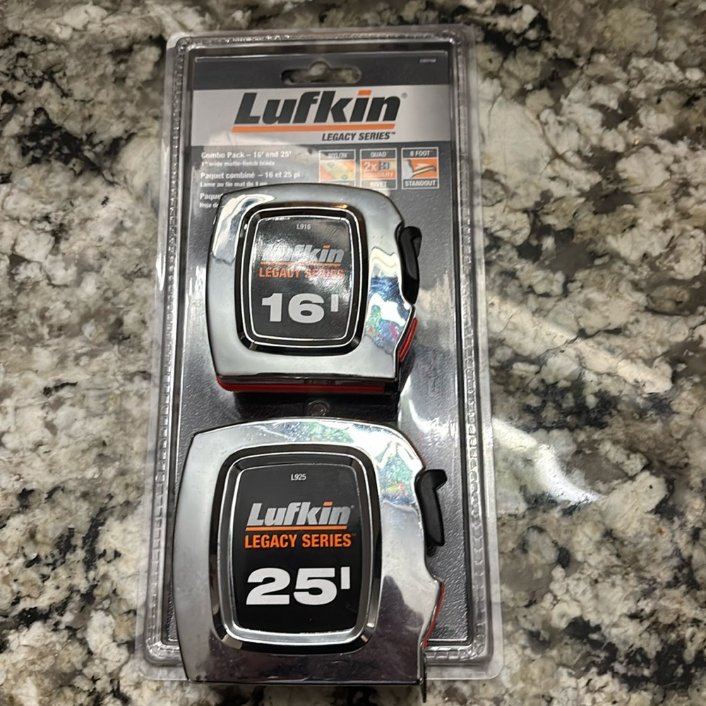 Lufkin 16’ & 25’ Tape Measure Legacy Series NWT